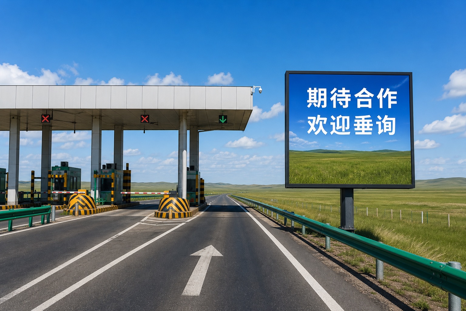 锡林郭勒桑根达来南收费所出口58车道广告位