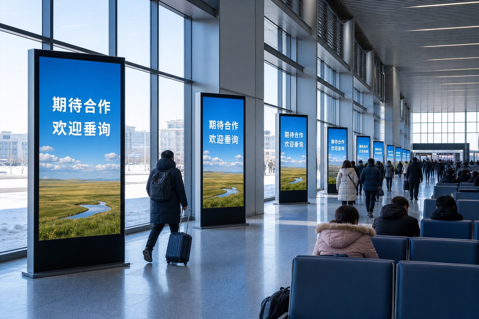 乌兰察布站17台刷屏机广告经营权